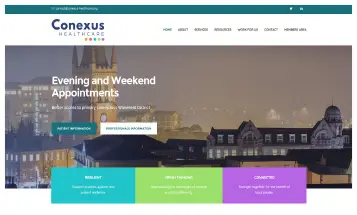 Conexus Healthcare - Sheffield Website Designers