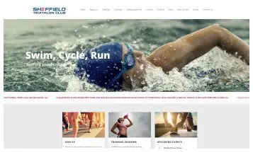 Sheffield Triathlon Club - Sheffield website Designers